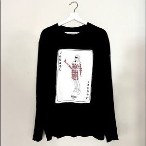 Fendi Karl Lagerfeld Graphic Tee.